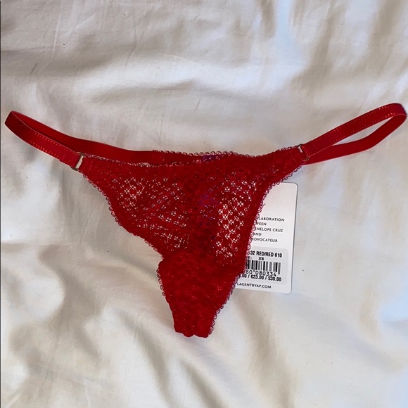 NWT L’Agent by AP Addie Mesh Lace G-String Thong - Picture 4 of 10